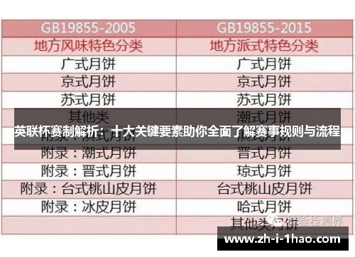 英联杯赛制解析：十大关键要素助你全面了解赛事规则与流程