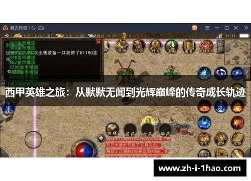 西甲英雄之旅:从默默无闻到光辉巅峰的传奇成长轨迹 西甲英雄之旅:从默默无闻到光辉巅峰的传奇成长轨迹